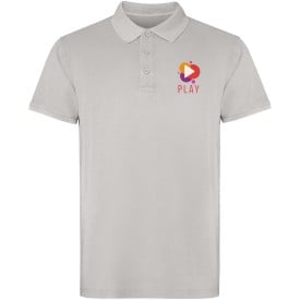 Cobain unisex polo met korte mouwen -Grijs