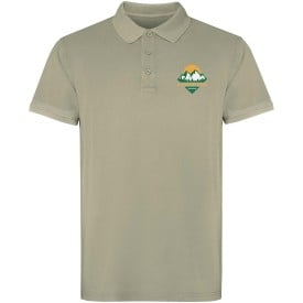 Cobain unisex polo met korte mouwen -Khaki