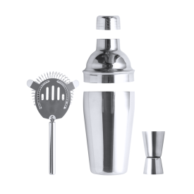 Cocktailset Wendol - RVS - shaker van 550ml - met zeefje en maatbeker
