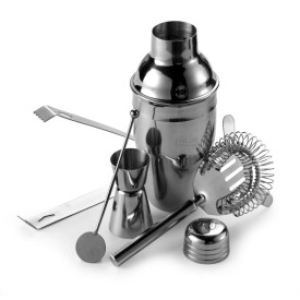Cocktailset - RVS - 5 delig - in geschenkverpakking