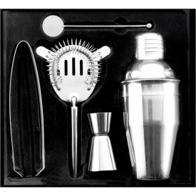 Cocktailset met accessoires en geschenkverpakking-Zilver-Zonder opdruk