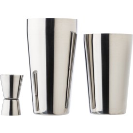 Cocktailset - RVS - 4-delig - in katoenen zakje
