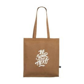 Colour Square Bag GRS Recycled Cotton (150 g/m²) tas-Bruin