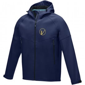 Coltan heren GRS-gerecycled softshell jack-Navy