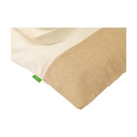 Combi Organic winkeltas naturel 8L - organisch katoen/jute - 160 g/m² - Oeko-tex - lange hengsels
