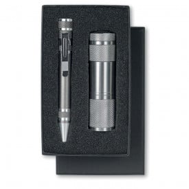 Combitool zaklamp - aluminium - schroevendraaiers - LED - penvormig