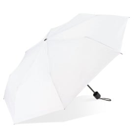 Congo 190T Pongee 21" Opvouwbare paraplu-Wit