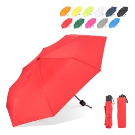 Congo 190T Pongee 21" opvouwbare paraplu - polyester - PP-handvat