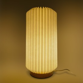 Coollux 32cm opvouwbare LED-lamp - FSC-papier - rubberhout