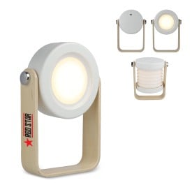 Coollux LED-lamp - bamboe - 4-in-1 - oplaadbaar - 3 lichtstanden - USB-C