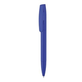 Coral Soft Touch pen - rubberen coating - blauwe inkt-Donker blauw