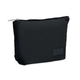Corduroy cosmeticatasje-Zwart
