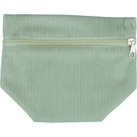 Corduroy toilettasje Tia-Pastel groen