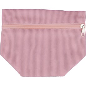 Corduroy toilettasje Tia-Pastel roze