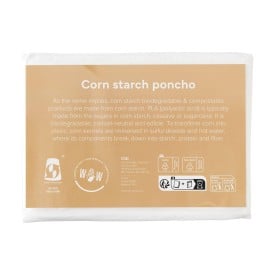 Corn regenponcho - 125x100 cm - organisch materiaal