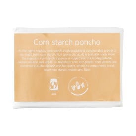 Corn regenponcho - 125x100 cm - organisch materiaal