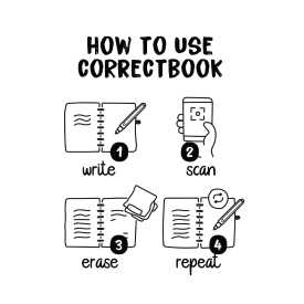 Correctbook Scratch to-do list - A5 - uitwisbaar - met pen