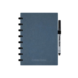 Correctbook Linnen Hardcover A5-Steel blue