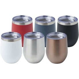 Corzo thermosbeker 350 ml - gerecycled RVS - klikdop - geschenkverpakking