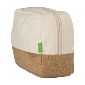 Eco CocCork toilettas - canvas en kurk - draaglus
