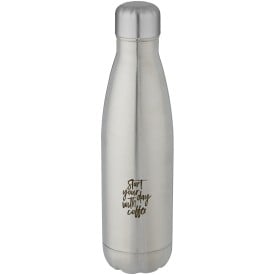 Cove 500 ml vacuüm geïsoleerde fles van RCS-gecertificeerd gerecycled roestvrij staal -Zilver