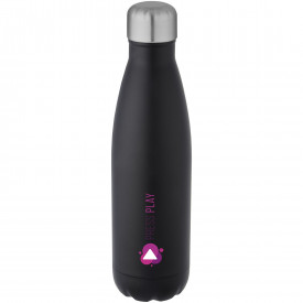 Cove vacuüm geïsoleerde roestvrijstalen fles van 500 ml-Zwart