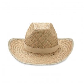 Texas cowboyhoed - stro - gekleurde polyester band