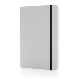 Craftstone A5 gerecycled kraft- en steenpapier notitieboek-Wit