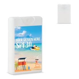 Zonnebrandspray - SPF 30 - gerecycled plastic - creditcardformaat
