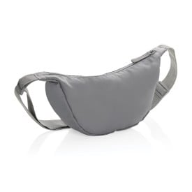 Crescent AWARE™ RPET halve maan sling bag-Zilvergrijs