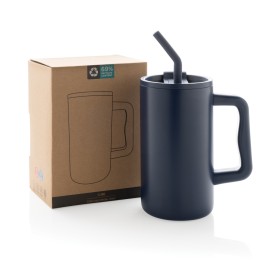 Cube RCS gerecycled RVS beker 800ml-Donkerblauw
