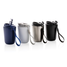 Cuppa beker 380 ml - gerecycled RVS - lekvrij - polsbandje