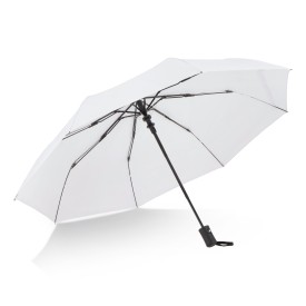 Daintree 190T Pongee 21.5" Opvouwbare winddichte paraplu Auto open-Wit