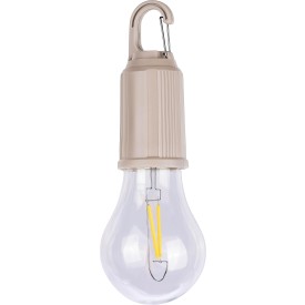 Dalton gloeilamp - ABS - 60 lumen - metalen clip - 3 lichtstanden-Beige