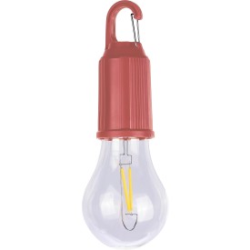 Dalton gloeilamp - ABS - 60 lumen - metalen clip - 3 lichtstanden-Bordeaux