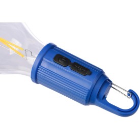 Dalton gloeilamp - ABS - 60 lumen - metalen clip - 3 lichtstanden