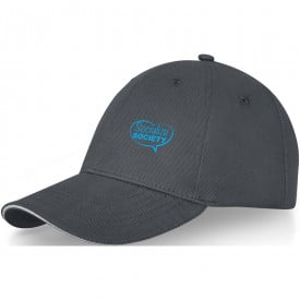 Darton 6 panel sandwich cap-Storm grey