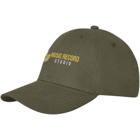 Davis 6 panel cap - katoen - metalen gespsluiting-Bosgroen