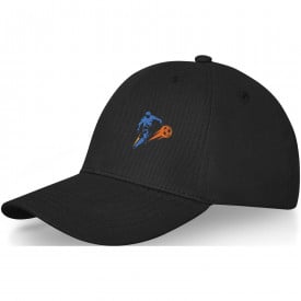 Davis 6 panel cap - katoen - metalen gespsluiting