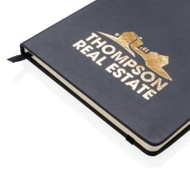 Notitieboek - A5 - PU - 80 vellen - gelinieerd - hardcover