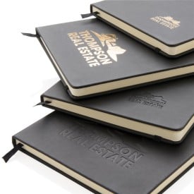 Notitieboek - A5 - PU - 80 vellen - gelinieerd - hardcover