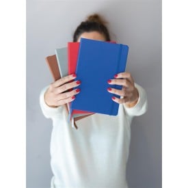 Notitieboek - A5 - PU - 80 vellen - gelinieerd - hardcover