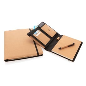 Deluxe kurken A4 portfolio met pen - kurk - 31.1x23.7x2cm