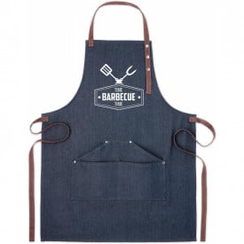 Denim schort - 83x63 cm - 240 g/m² - drie voorzakken
