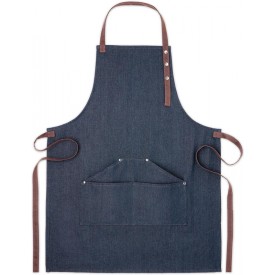 Denim schort - 83x63 cm - 240 g/m² - drie voorzakken