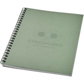 Desk-Mate® A5 kleuren spiraal notitieboek-Heather groen