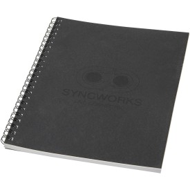 Desk-Mate® A5 kleuren spiraal notitieboek-Zwart
