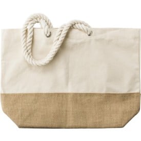 Diego boodschappentas - canvas - 280 g/m² - 48 x 15 x 35 cm - jute onderzijde - 25 L