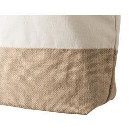 Diego boodschappentas - canvas - 280 g/m² - 48 x 15 x 35 cm - jute onderzijde - 25 L