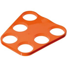 Koffietray - kunststof - voor 6 bekers